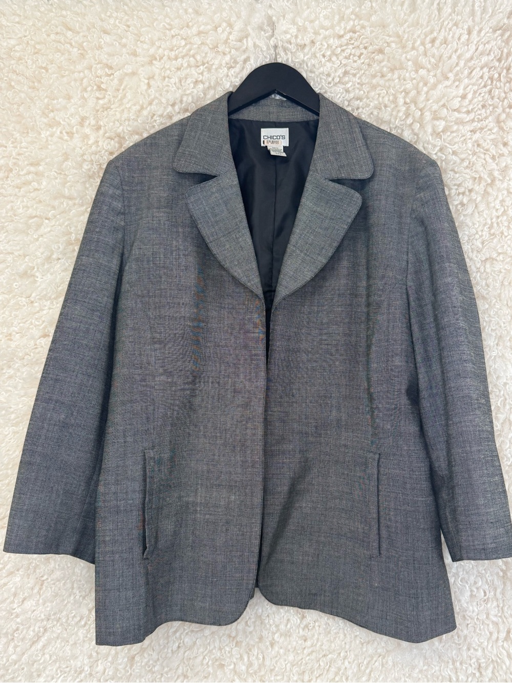 Chico's Charcoal Gray Tailored Blazer